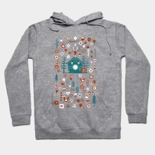 Cuckoo Clock Scandinavian Forest Art Hoodie